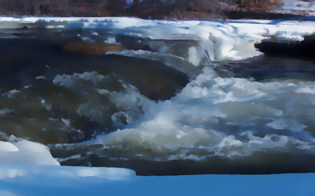 River Ice cutout
