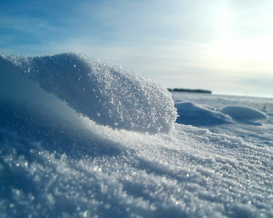 Snow covered with frost (Wikimedia Commons)